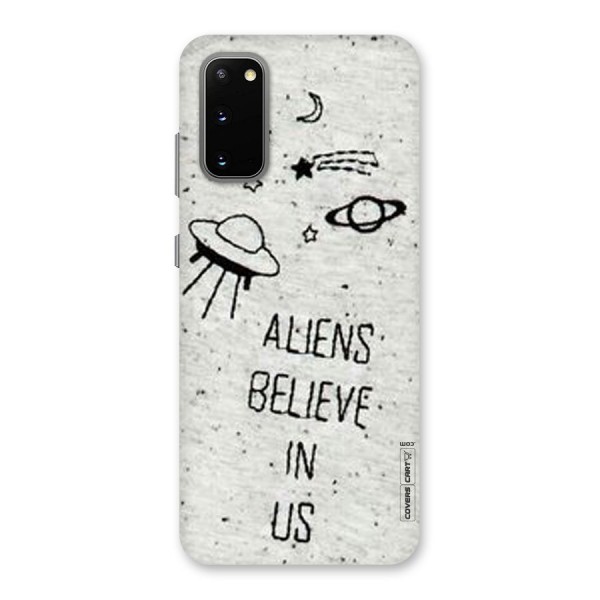 Aliens Believe In Us Back Case for Galaxy S20