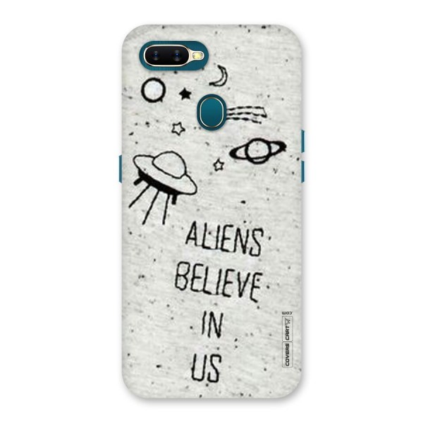 Aliens Believe In Us Back Case for Oppo A12