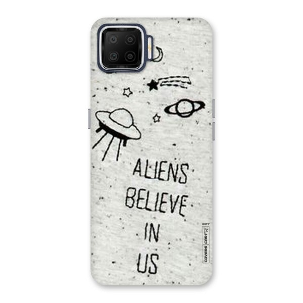 Aliens Believe In Us Back Case for Oppo F17