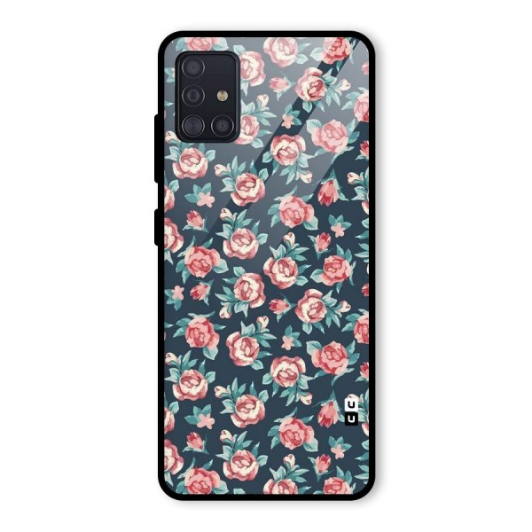 All Art Bloom Glass Back Case for Galaxy A51