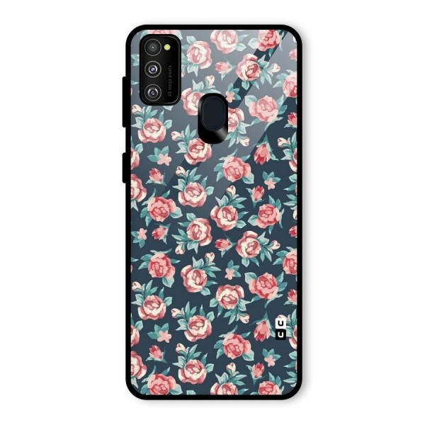 All Art Bloom Glass Back Case for Galaxy M21