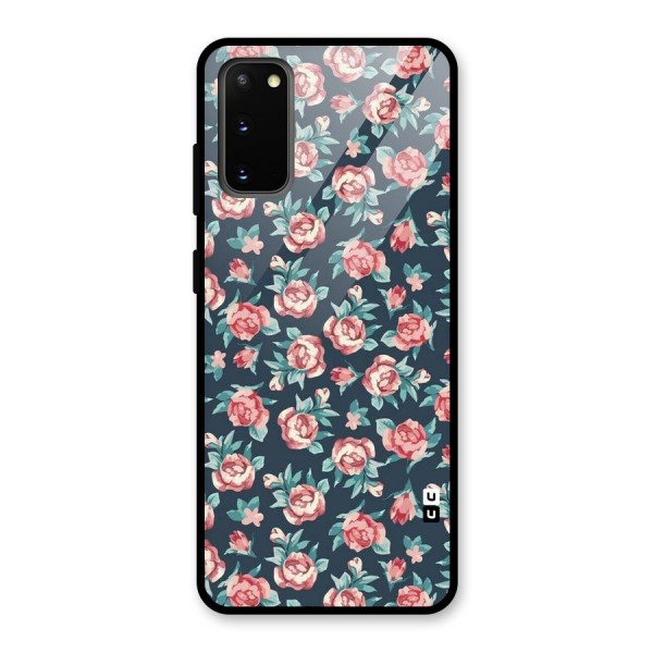 All Art Bloom Glass Back Case for Galaxy S20