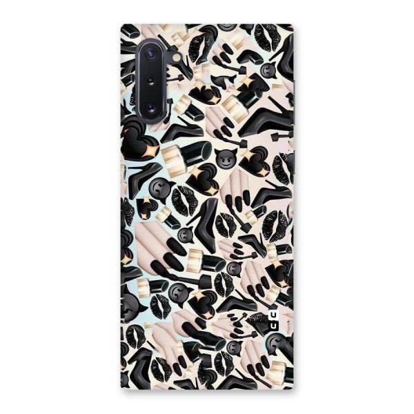 All Black Love Back Case for Galaxy Note 10