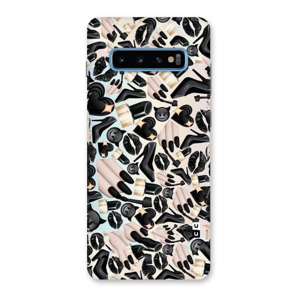 All Black Love Back Case for Galaxy S10 Plus