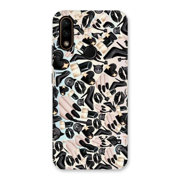 All Black Love Back Case for Lenovo A6 Note