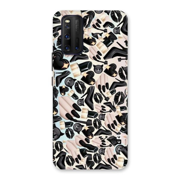 All Black Love Back Case for Vivo iQOO 3