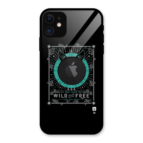 All Good Things Wild and Free Glass Back Case for iPhone 11 Logo Cut