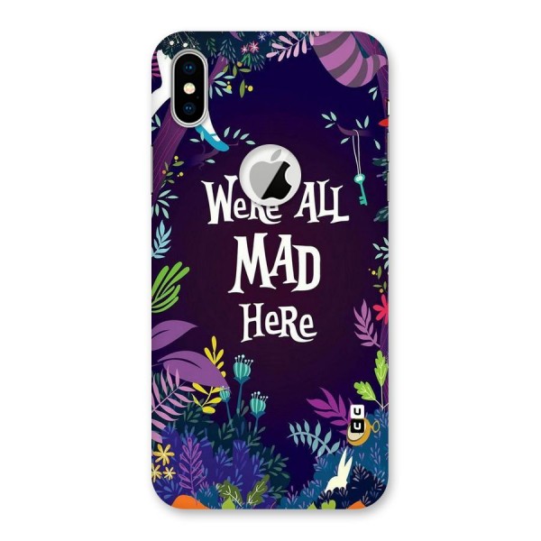 All Mad Back Case for iPhone XS Logo Cut