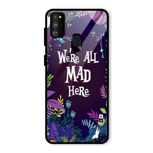 All Mad Glass Back Case for Galaxy M21