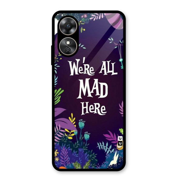 All Mad Glass Back Case for Oppo A17