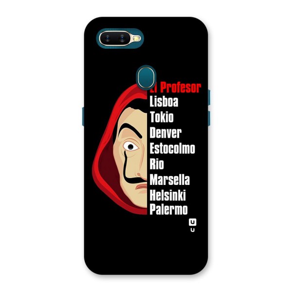 All Members Money Heist Back Case for Oppo A12