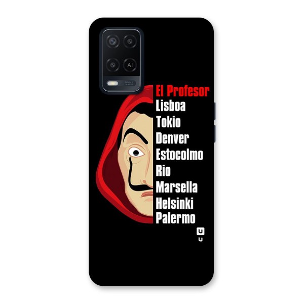 All Members Money Heist Back Case for Oppo A54