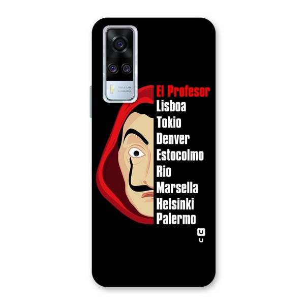 All Members Money Heist Back Case for Vivo Y31