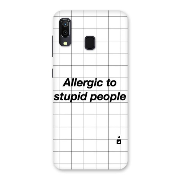 Allergic Back Case for Galaxy A20