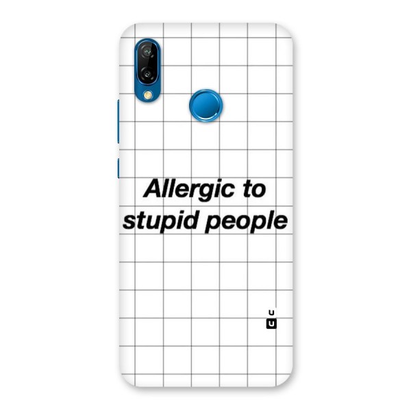 Allergic Back Case for Huawei P20 Lite