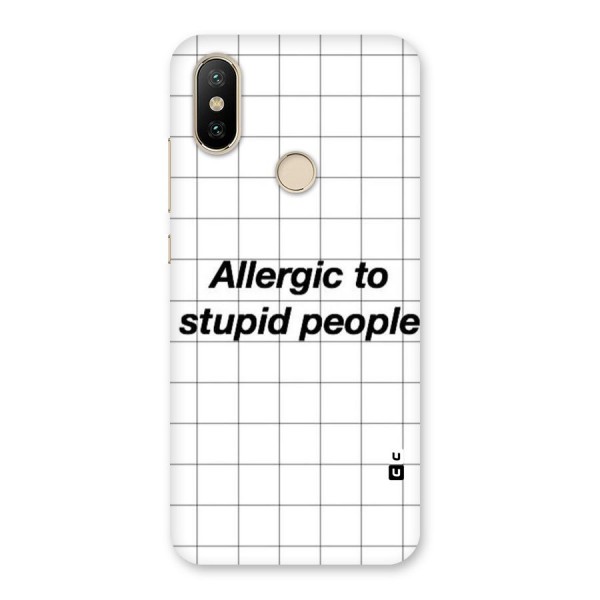 Allergic Back Case for Mi A2