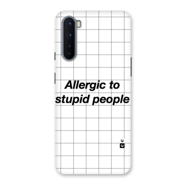 Allergic Back Case for OnePlus Nord