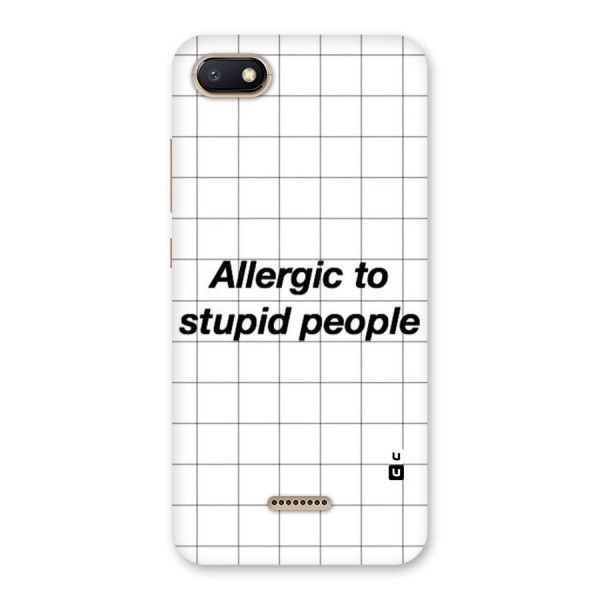 Allergic Back Case for Redmi 6A