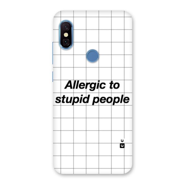 Allergic Back Case for Redmi Note 6 Pro