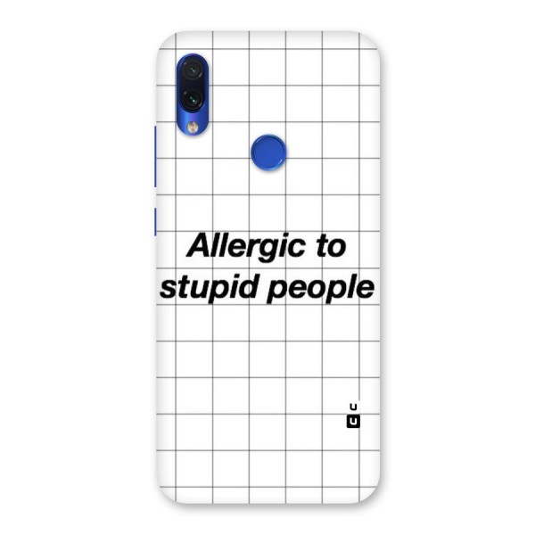 Allergic Back Case for Redmi Note 7