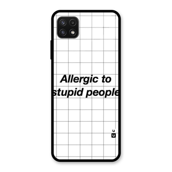 Allergic Glass Back Case for Galaxy A22 5G