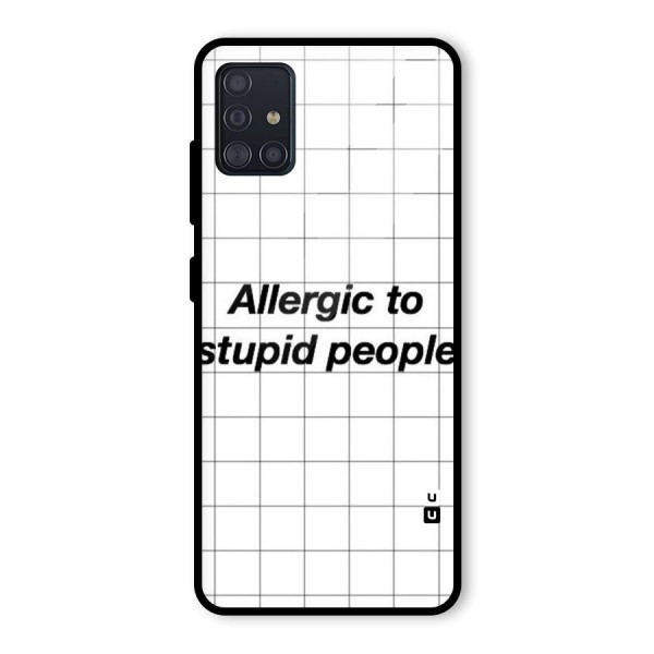 Allergic Glass Back Case for Galaxy A51