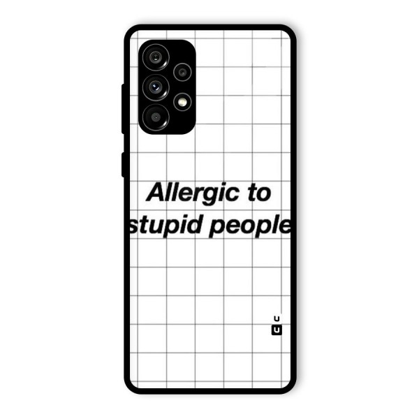 Allergic Glass Back Case for Galaxy A73 5G