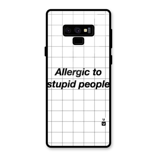 Allergic Glass Back Case for Galaxy Note 9