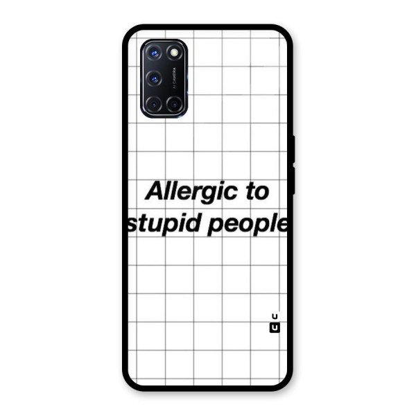 Allergic Glass Back Case for Oppo A52