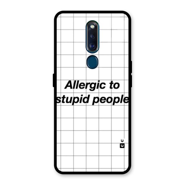 Allergic Glass Back Case for Oppo F11 Pro