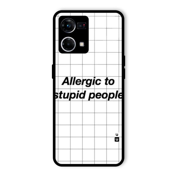 Allergic Glass Back Case for Oppo F21 Pro 4G