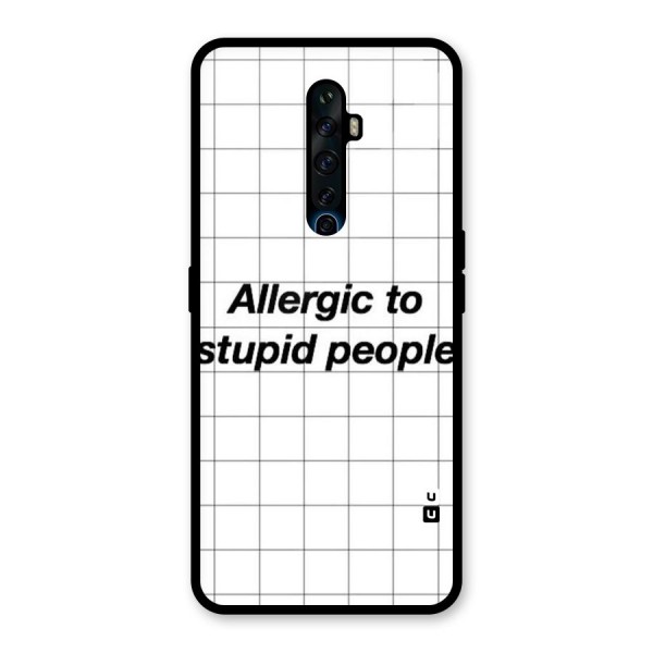 Allergic Glass Back Case for Oppo Reno2 Z