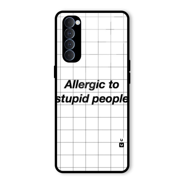 Allergic Glass Back Case for Oppo Reno4 Pro