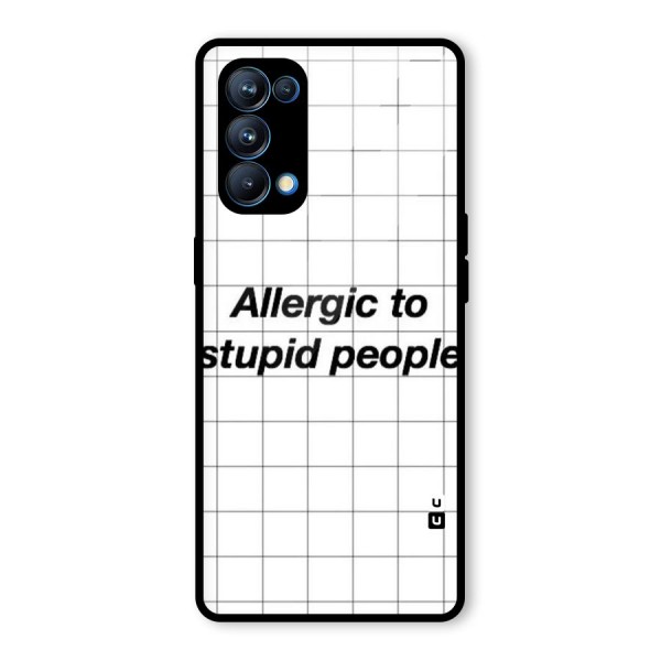 Allergic Glass Back Case for Oppo Reno5 Pro 5G