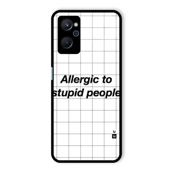 Allergic Glass Back Case for Realme 9i