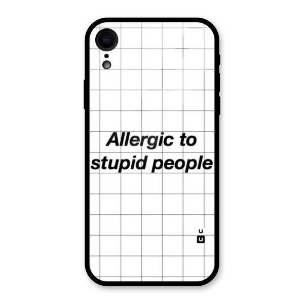 Allergic Glass Back Case for XR