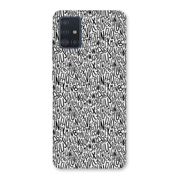 Alphabet Seamless Abstract Back Case for Galaxy A51