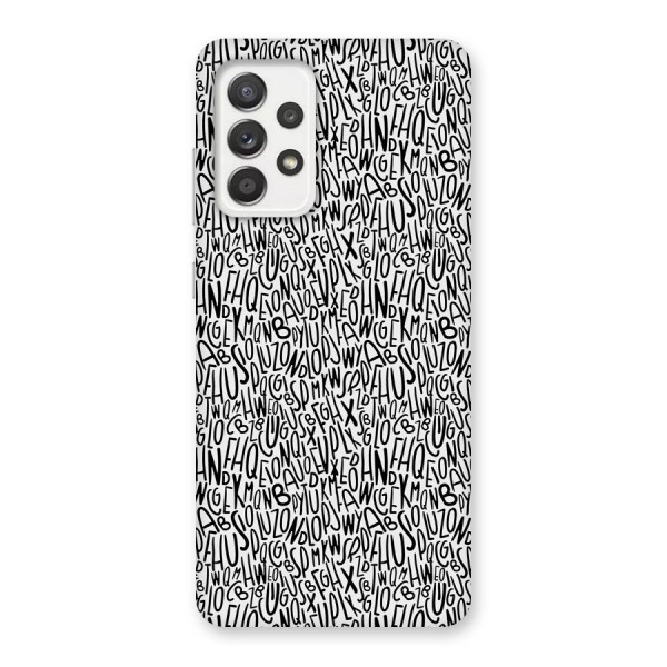 Alphabet Seamless Abstract Back Case for Galaxy A52