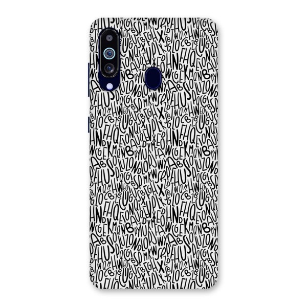 Alphabet Seamless Abstract Back Case for Galaxy A60