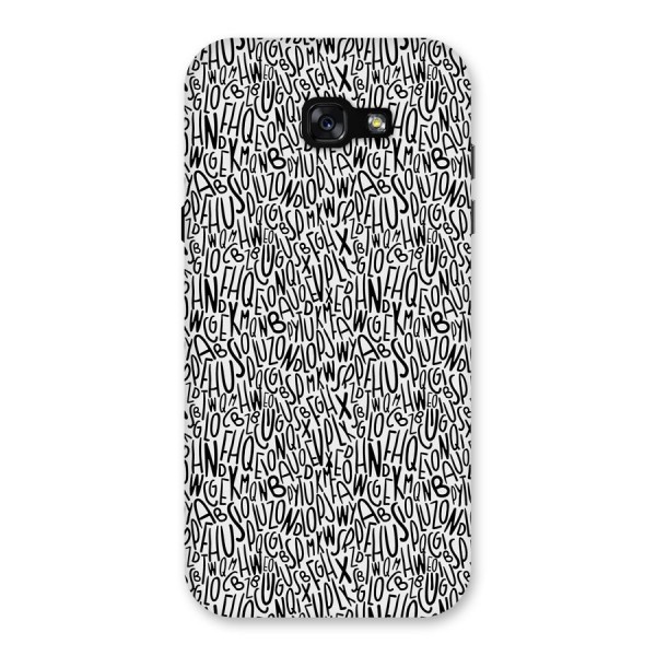 Alphabet Seamless Abstract Back Case for Galaxy A7 (2017)