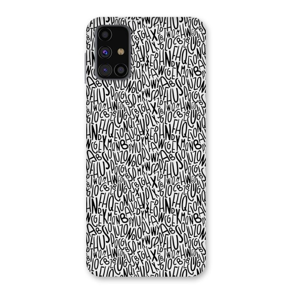 Alphabet Seamless Abstract Back Case for Galaxy M31s