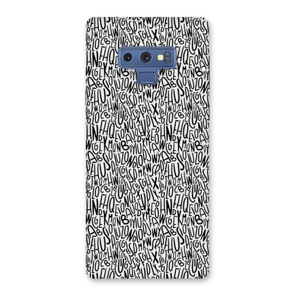 Alphabet Seamless Abstract Back Case for Galaxy Note 9