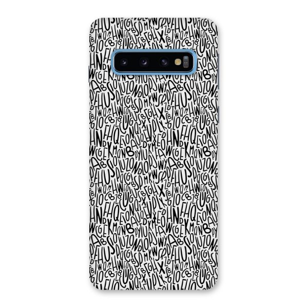 Alphabet Seamless Abstract Back Case for Galaxy S10