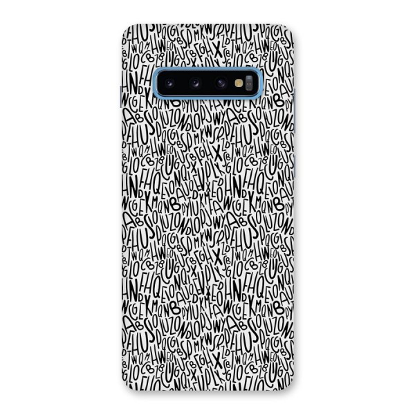 Alphabet Seamless Abstract Back Case for Galaxy S10 Plus