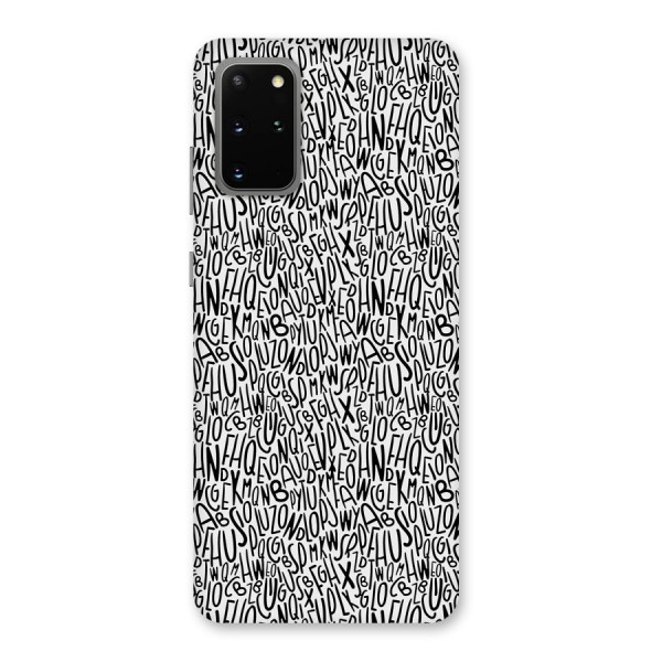 Alphabet Seamless Abstract Back Case for Galaxy S20 Plus