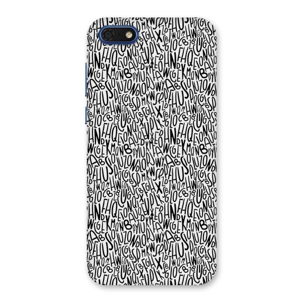 Alphabet Seamless Abstract Back Case for Honor 7s