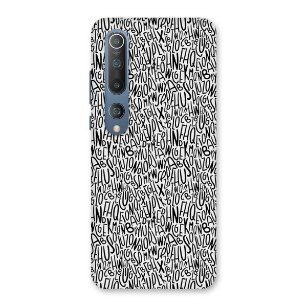 Alphabet Seamless Abstract Back Case for Mi 10