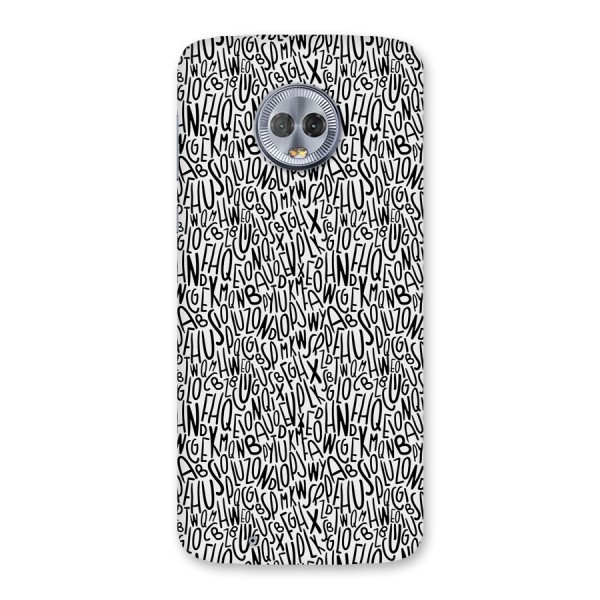 Alphabet Seamless Abstract Back Case for Moto G6