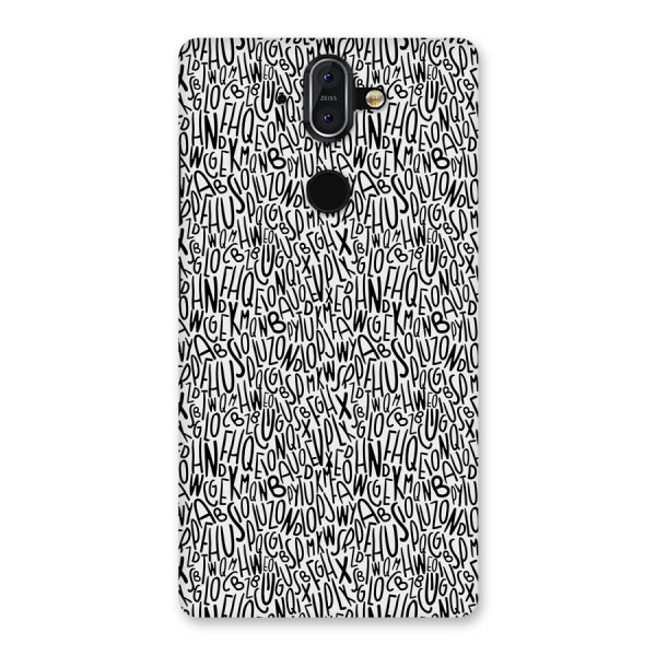 Alphabet Seamless Abstract Back Case for Nokia 8 Sirocco