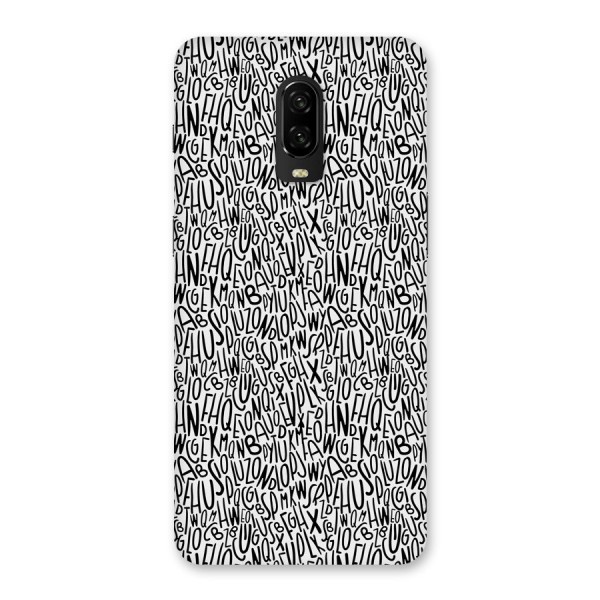 Alphabet Seamless Abstract Back Case for OnePlus 6T